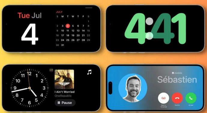 江干苹果手机维修分享iOS17横屏充电待机显示有什么好处 