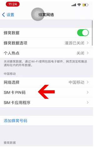 江干苹果14维修网分享如何给iPhone14的SIM卡设置密码 