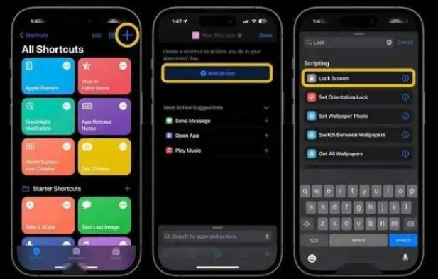 江干苹果14锁屏维修店分享iPhone14升级iOS16.4后如何创建锁屏快捷方式 